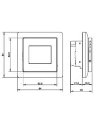 �������������� Ensto ECO16TOUCH 3600W, 16 �, ���������, ���������������, ���������������