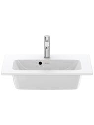 Умывальник DURAVIT ME by Starck 630х400 отверстие под смеситель, перелив, белый матовый 2342633200