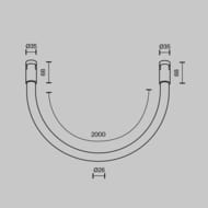 Трековый светильник Maytoni Tau (Тау) TR154-1-27W4K-B Flarity 4000K 27Вт 360°, IP20, черный