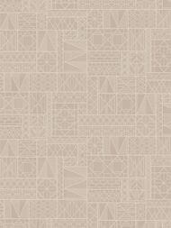 Обои флизелиновые Hygge II Summer Hg13 012 (1,00х10,05) геометрия, коричневые (рул.)