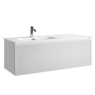 Тумба подвесная SANCOS Snob R 1.0 1195х445х406, 1 ящик, доводчик, Bianco ,SNR1.0120LW