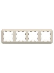 Рамка Systeme Electric ATLASDESIGN Antique 4 поста бежевый ATN100204