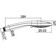 ������ ��� Paffoni Ginevra ZDOC125NO 110��, 3 ������, �������, ������ �������