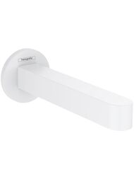 Излив Hansgrohe Finoris 76410700 на ванну 174мм, настенный монтаж, матовый белый — миниатюра 1