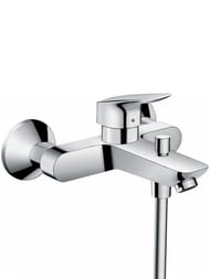 Смеситель Hansgrohe Logis 71400000 для ванны/душа, настенный, однозахватный, излив 194мм — миниатюра 1