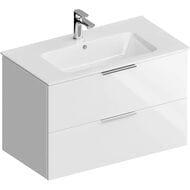 Тумба под раковину KERAMA MARAZZI GEOMETRICA Piano Forte подвесная с 2 ящиками 825х445х505 белый гл. PI.F.85\WHT
