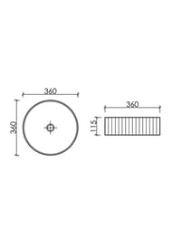 �������� ��������� Ceramicanova ELEMENT 360�360�115 ��� ���. ��� ���������, ������� ������� CN6057ML
