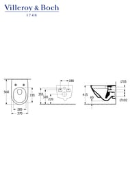 ������ ��������� Villeroy & Boch Subway 3.0 4670 TS 01 (370�560�360) TwistFlush � �������� ���������