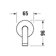 ��������� Duravit UV0670028010 ������� ��������, 410 ��, ����