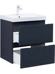 Тумба для раковины Aquanet Джейн 60 (600х455х637) подвесная, 2 ящика, цвет: маренго 335427