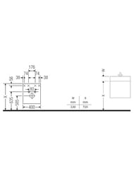 ����� ��� ���������� Duravit Ketho 400�550�320 ���������, ����� �����, ����� ������ KT6630L2222