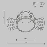 ������������ ���������� Maytoni Reif (����) DL048-01W, 10��, IP20, �����