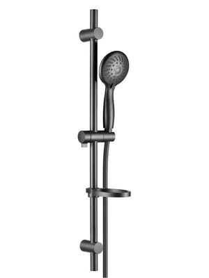 Душевой комплект Swedbe Hermes 5106B ручной душ, штанга, кронштейн, шланг, черный матовый