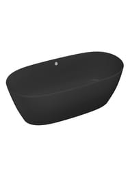 Ванна отдельностоящая Salini SOFIA LIGHT (1645х755х580) иск.камень, S-Sense, черный глянец 103711GF