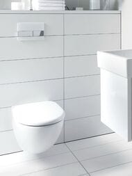 Сиденье для унитаза DURAVIT ARCHITEC SoftClose съемное, внахлест, белое, петли нерж. сталь 0069690000