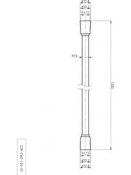 Шланг душевой CEZARES CZR-FMD-120-01 PVC хром, 120см