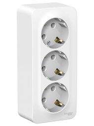 Розетка Systeme Electric BLANCA наружная 3-я с заземлением изол.пл. 16А, 250В, белый BLNRA010311