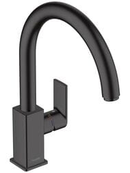 Смеситель для кухни Hansgrohe Vernis Shape 71871670 однорычажный, поворотный излив, черный матовый — миниатюра 1