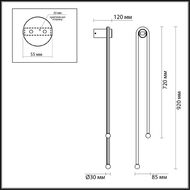 Настенный светильник Odeon Light Memfi 6633/18WL, черный
