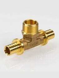 Тройник VALTEC аксиальный, 16х1/2"Нх16, латунь CW614N, VTm.433.G.160416