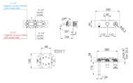 Смеситель для ванны Remer Chrono CH54D3CFP, черный брашированный хром — миниатюра 2