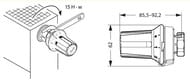 ������������ DANFOSS RTW-K � ���������� �������� �����������, M30�1.5 ������� 013G2238