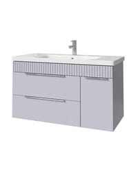 Тумба под раковину Caprigo MONBAR 100 (976х446х550) подвесной, 2 ящика, 1 дверь, Стилл 36315R-SF028