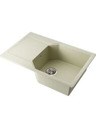 Мойка Omoikiri YONAKA 78-LB-BE (780х510х207) врезная, артгранит, цвет-ваниль 4993335