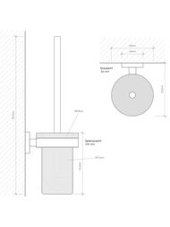 Ершик настенный Decor Walther BA WBG цвет: белый матовый/хром 0531000