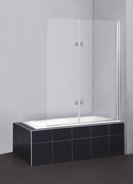 Шторка на ванну BELBAGNO SELA (1200х1400) SELA-V-21-120/140-C-Cr стекло прозрачное/профиль хром