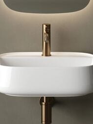 Раковина подвесная Ceramicanova Fonte с отверстием под смеситель 500x420x145 белый CN5051