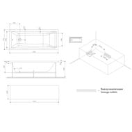 ����� ��������� AM.PM Gem (1700�750�590) �������������, ����� W93A-170-075W-A