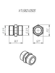Ниппель VALTEC нерж. сталь 3/4"х3/4"НР, VTi.582.I.0505 — изображение 9