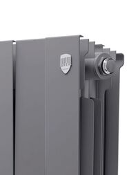 Радиатор биметаллический, 12 секций ROYAL THERMO PianoForte 500 ВШГ 590х970х100 2376 Вт Серебристый