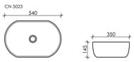 �������� ��������� Ceramicanova Element 540�350�145 ��������, ��� ��������, ����: ����� CN5023