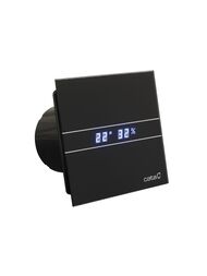 Вентилятор Cata E100 GTH Hydro BK накладной 115 м3/ч 31 дБ, датчик влажн, таймер отключения, черны