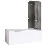 Шторка на ванну ABBER Ewiges Wasser AG52080 (800х1400) распашная, стекло 6мм прозрачное/хром