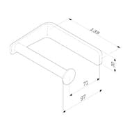 Уценка! Am.Pm Inspire 2.0 Держатель для туалетной бумаги, черный A50A34122