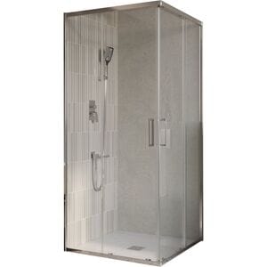 Душевой уголок BelBagno LUCE-A-2 (800х800х1950) LUCE-A-2-80-C-Cr стекло прозрачное/профиль хром