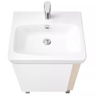 Тумба под раковину AQUATON Кантри 55 1A257601AHB20 512x416x613 напольная, белый глянец/дуб верона