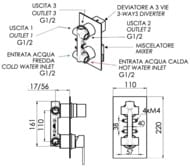 Смеситель для душа Remer Qubika Q93, хром