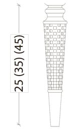 Ножки для тумбы Armadi Art Vallessi Avantgarde 847-B-35 черный
