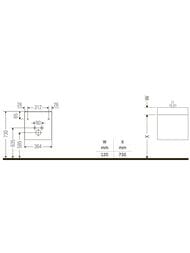 ����� ��� �������� Duravit D-Neo 364�440�222 ���������, 1 ������, ����������� ��� DE4218R04300000