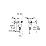 �������������� ������ ����� Grohe 3/8" ��� ����� �������, ��� ������������ �������� 37095000