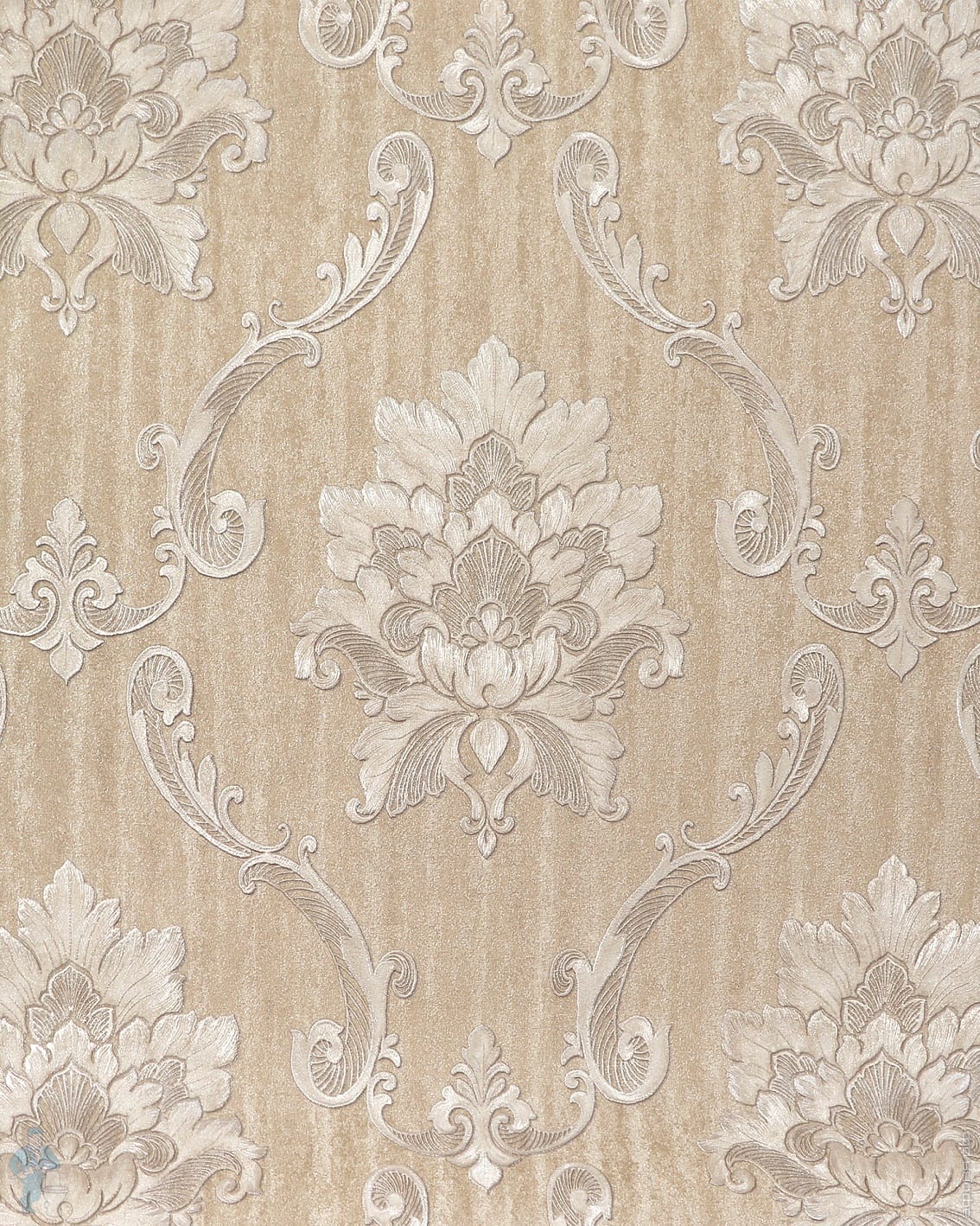 Обои виниловые на флизелине Solo Royal (1,06х10,00) дамаск бежевый ...