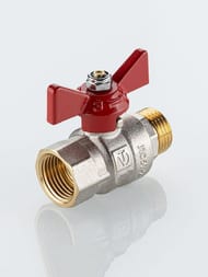 Кран шаровый VALTEC BASE-ГОСТ полнопроходной с рукояткой-бабочкой DN20 PN40 3/4" ВН VT.218S.N.05