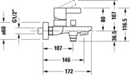 ��������� ��� �����/���� Duravit D-Neo DE5230000010 ���������, �������������, �������� �����, ����