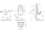 ������� VitrA Arkitekt Urinal 5999B003-5556 ��������� ����� � �������� ����������������� �������� Hygiene