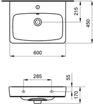 �������� Aquaton ��� 60 1WH302186 600�170�445 ��, �������, ��������� ��� ���������, ����� ��������