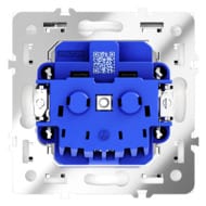 Розетка встраиваемая VOLTUM S70 с заземлением, шторками, крышкой, 16А, кашемир VLS040303